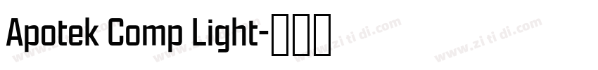 Apotek Comp Light字体转换 Apotek Comp Light字体转换